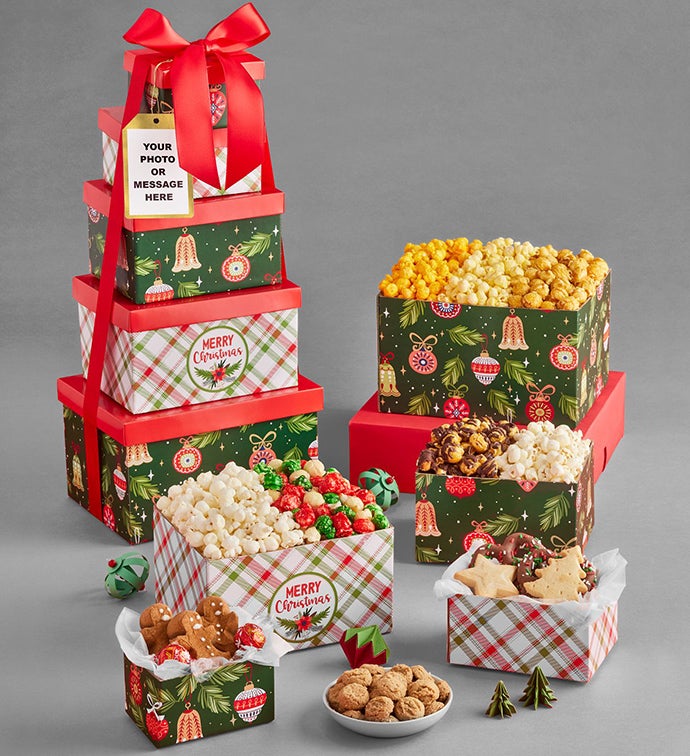 Christmas Cheer 5 Box Gift Tower